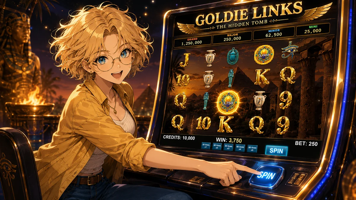 Goldie playing Goldie Links