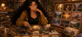 Jigsaw puzzle scene