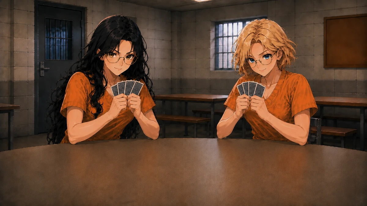 Sage and Goldie Prison Spades artwork