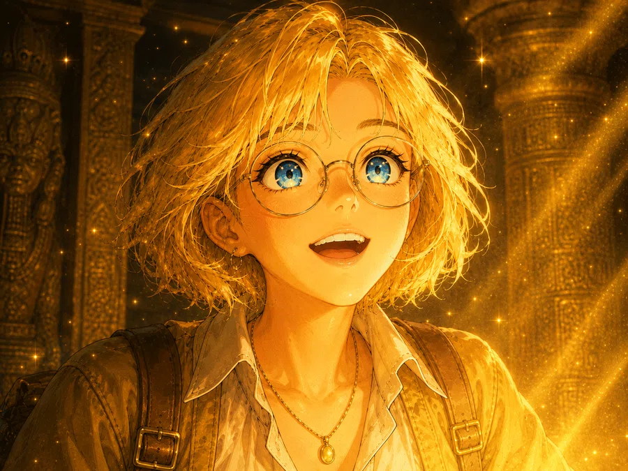 Goldie gasping in awe
